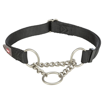 Trixie Hundehalsband Premium Halb-Slip-Halsband Schwarz