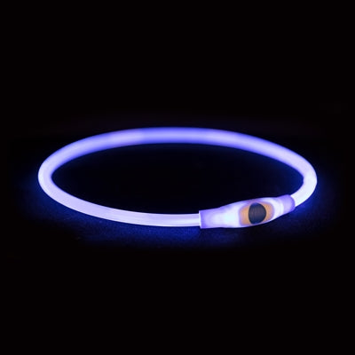 Trixie Leuchtkragen Usb Blitzlicht Wiederaufladbar Tpu Blau