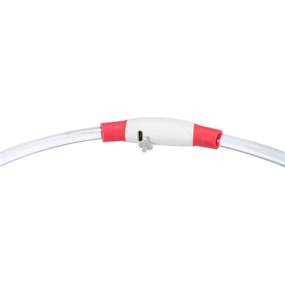 Trixie Leuchtkragen Usb Blitzlicht Wiederaufladbar Tpu Rot