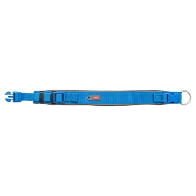 Trixie Premium Hundehalsband Extra Breit Königsblau / Graphitgrau