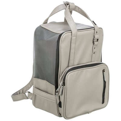Trixie Hunde-Rucksack Citystyle Kunstleder Hellgrau