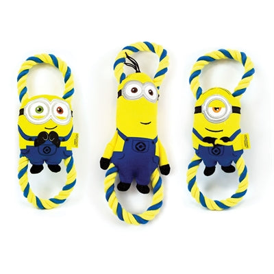 Minions Plüsch Bob / Stuart / Kevin An Einem Seil Aus Seide