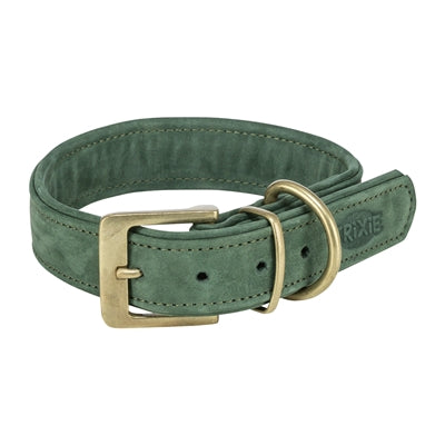Trixie Hundehalsband Reines Leder Salbeigrün