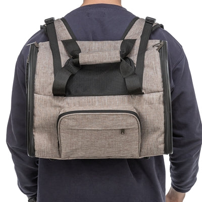 Trixie Hunderucksack Shiva Braun / Beige