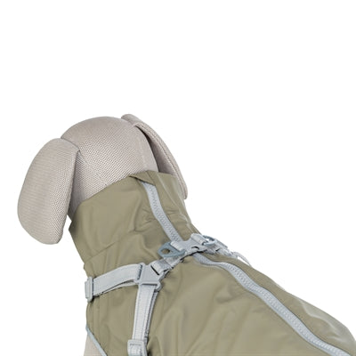 Trixie Mackintosh Hund Pontis Regen Mit Geschirr Olivgrün