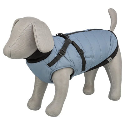Trixie Hundemantel Pontis Mit Geschirr Blau-Grau