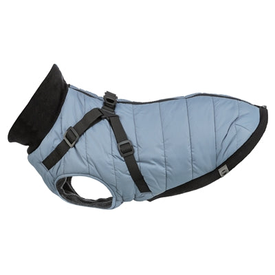 Trixie Hundemantel Pontis Mit Geschirr Blau-Grau